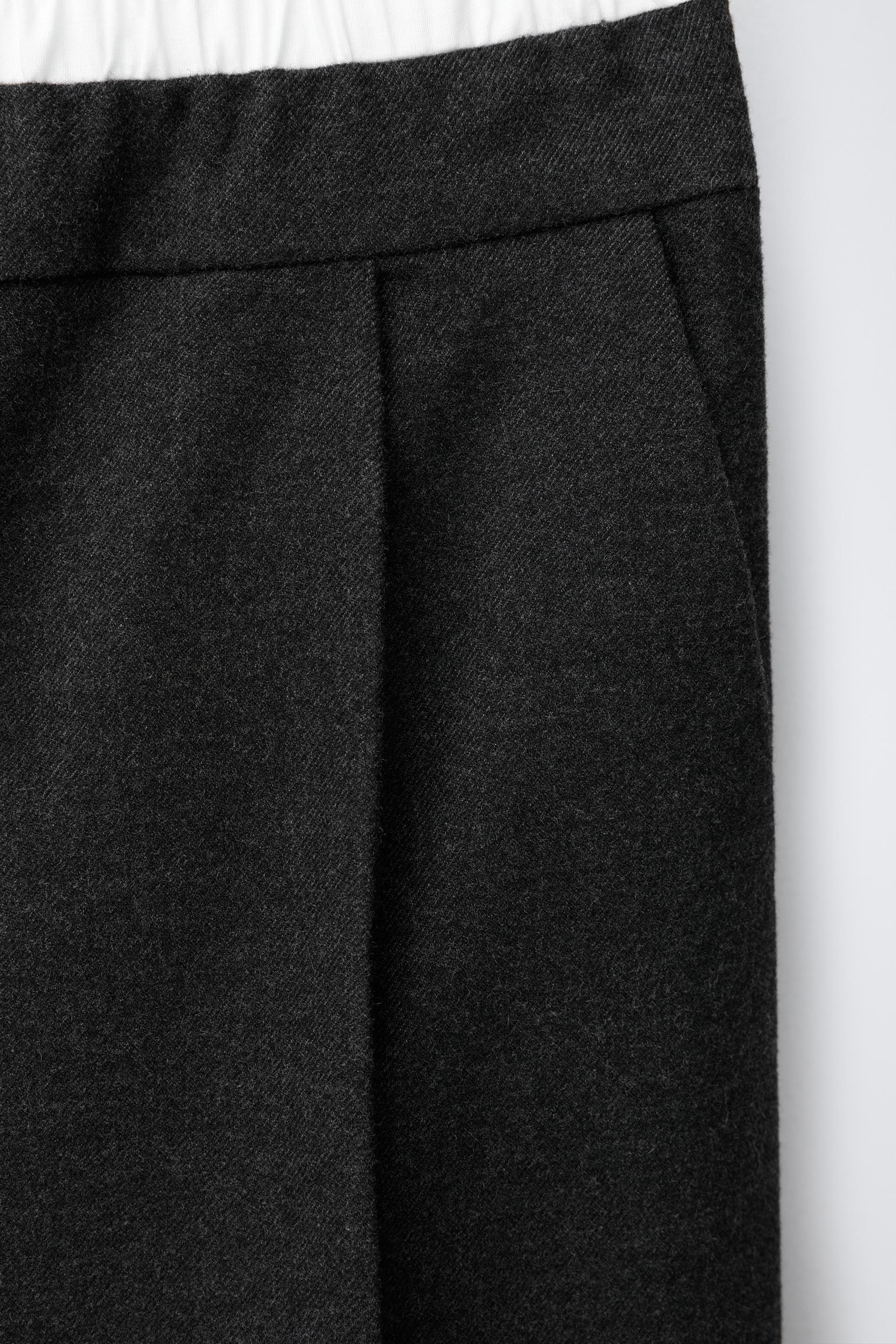 PANTS WITH CONTRASTING DOUBLE WAISTBAND